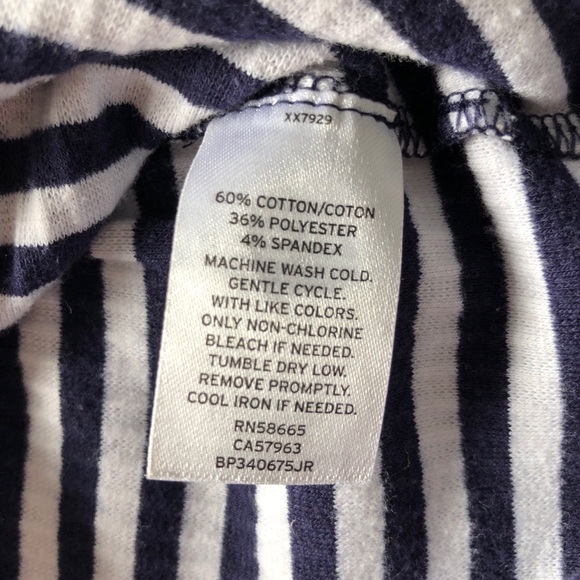 Women’s striped crop top tshirt tee from Nordstrom size XS - Picture 4 of 4